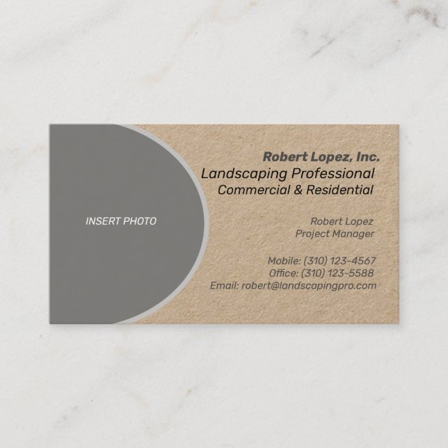 Landscape / Lawn Care / Paver / Concrete Business  Business Card (Front)