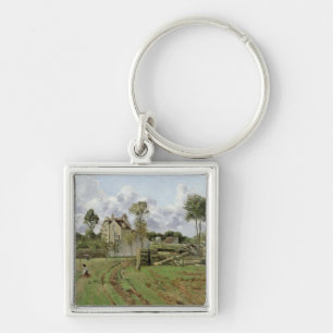 Landscape, Louveciennes, c.1872 Key Ring