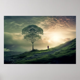 Landscape Meditation Serene Tranquil  Poster