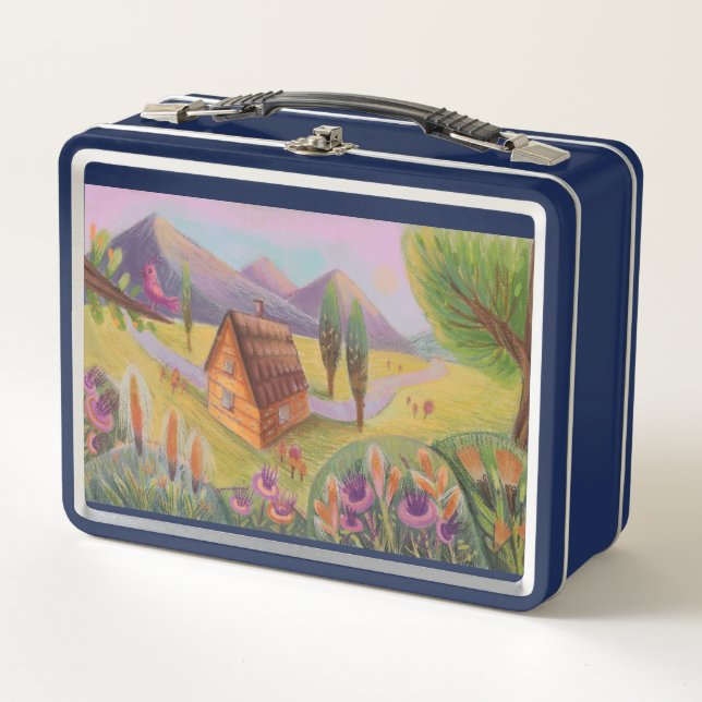 landscape Metal Lunch Box (Front)