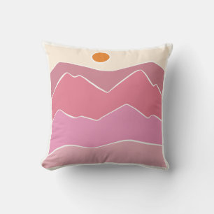 Landscape, Mountain, Naive Cushion