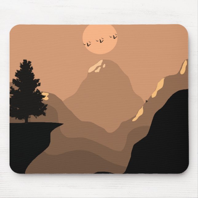 Landscape Mountain Nature Mouse Mat (Front)