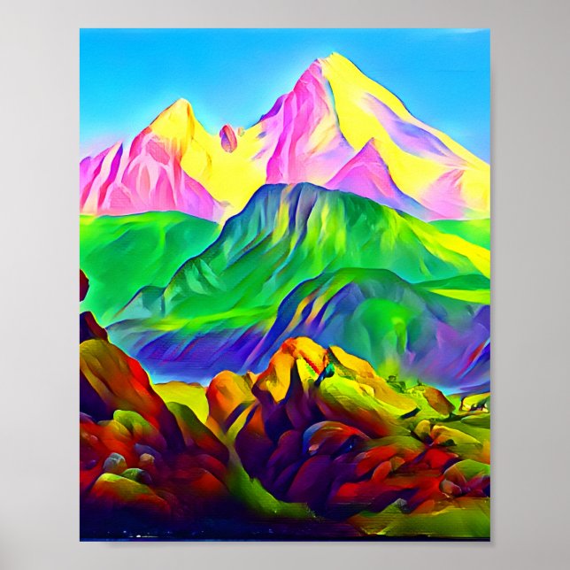 Landscape Mountains   Poster (Front)