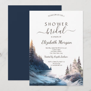 Landscape,Nature,Forest  Bridal Shower  Invitation