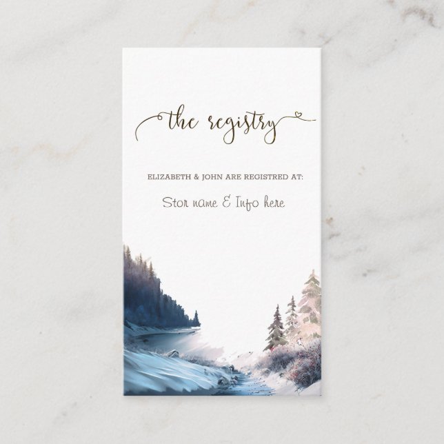 Landscape,Nature,Forest Registry  Enclosure Card (Front)