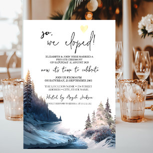 Landscape,Nature,Forest Wedding Elopement Invitation