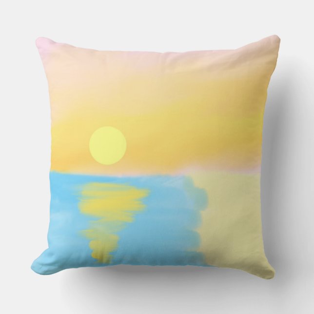 landscape nature painting cushion (Front)