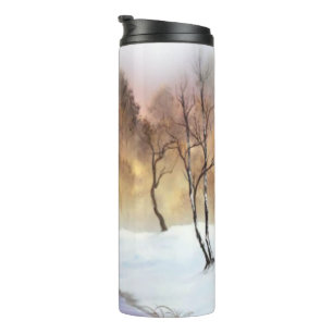 landscape nature snow snowday winter thermal tumbler