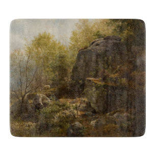 Landscape Near Conway, North Wales (by A.H. Wyant) Cutting Board
