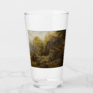 Landscape Near Conway, North Wales (by A.H. Wyant) Glass