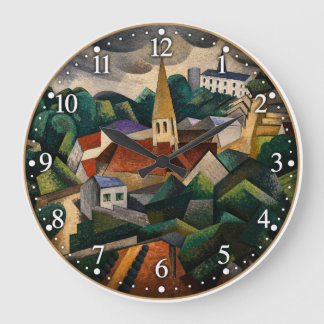 Landscape near Hardricourt Large Clock