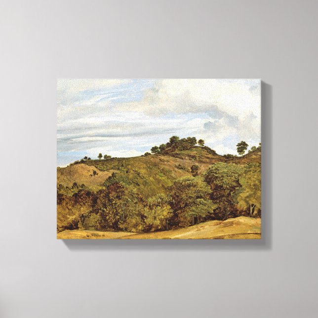 Landscape near Olevano, 1822 Canvas Print (Front)