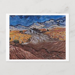Landscape Near Saint-Rémy, Vincent van Gogh Postcard