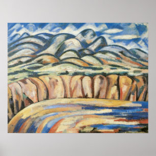 Landscape, New Mexico by Marsden Hartley, Fine Art Poster