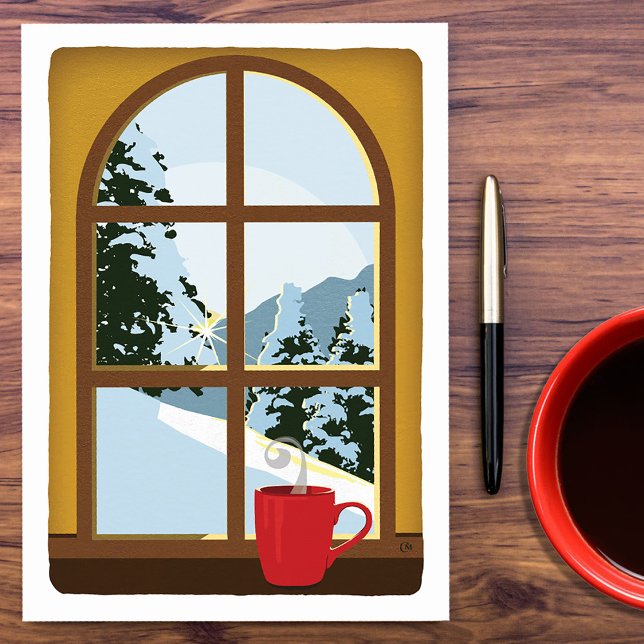 Landscape New Winter Sunrise Blank Card (Creator Uploaded)