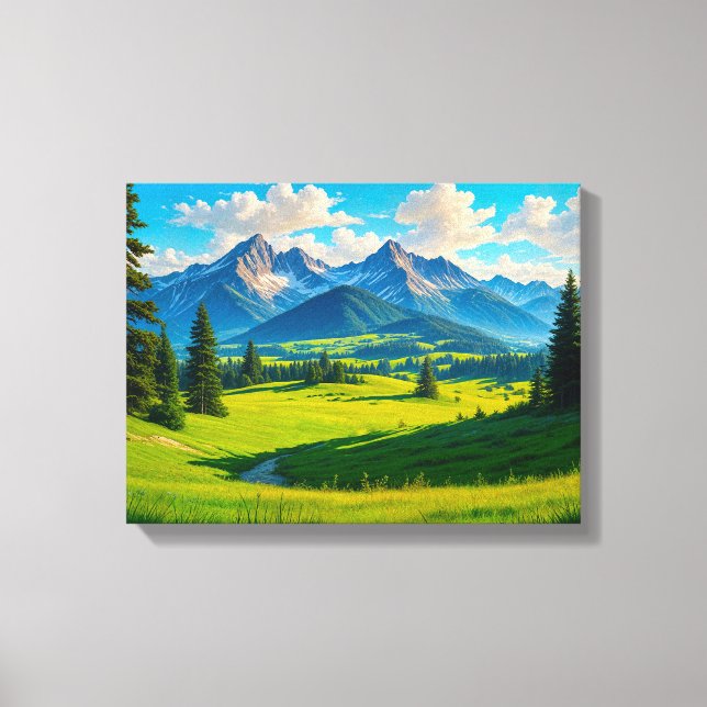 Landscape No. 11, Landscape Series Canvas Print (Front)