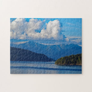 Landscape Ocean Mountains Alaska Photo Jigsaw Puzzle