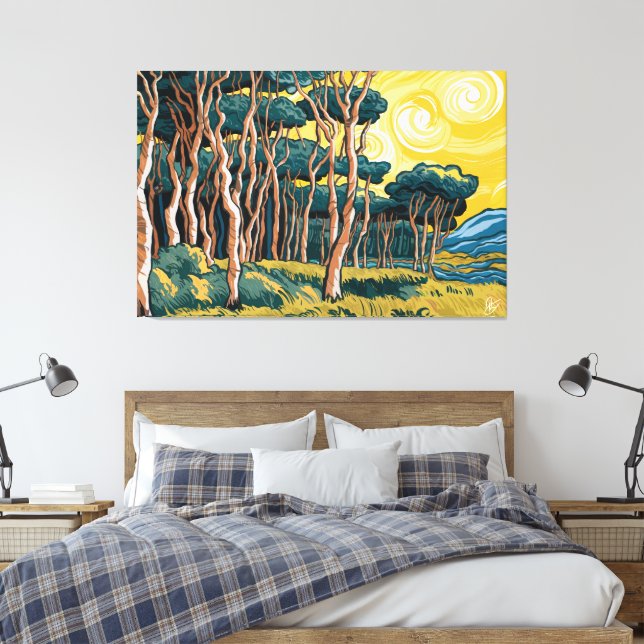 Landscape of Bosque to the Sun Canvas Print (Insitu(Bedroom))
