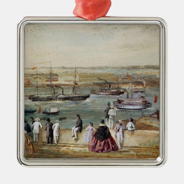 Landscape of Cuba Metal Tree Decoration (Front)