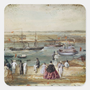 Landscape of Cuba Square Sticker