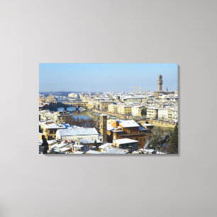 Landscape of Florence from Piazzale 2 Canvas Print