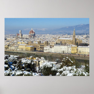 Landscape of Florence from Piazzale Poster