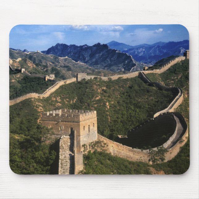 Landscape of Great Wall, Jinshanling, China Mouse Mat (Front)