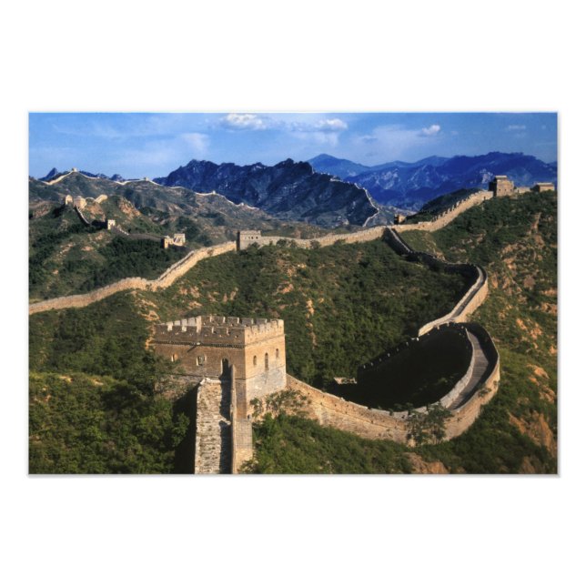 Landscape of Great Wall, Jinshanling, China Photo Print (Front)