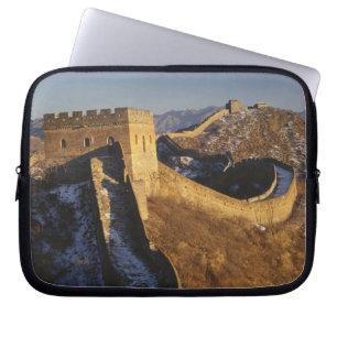 Landscape of Great Wall under sunset, China Laptop Sleeve