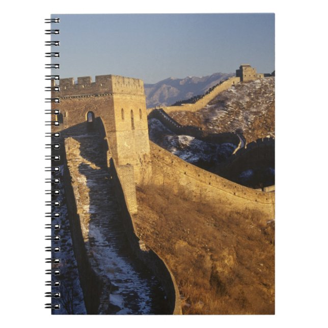 Landscape of Great Wall under sunset, China Notebook (Front)