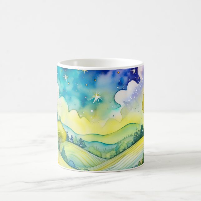 Landscape of Happiness  Coffee Mug (Center)