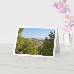 Landscape of Lliria, Valencia, Spain Card