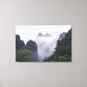 Landscape of Mt. Huangshan (Yellow Mountain) in Canvas Print
