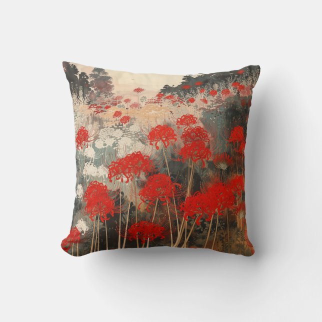 landscape of Red spider lily pillow (Front)
