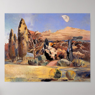 Landscape of the Moon's First Quarter by Paul Nash Poster
