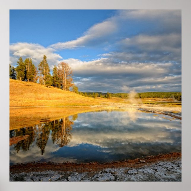 Landscape of Yellowstone Poster (Front)