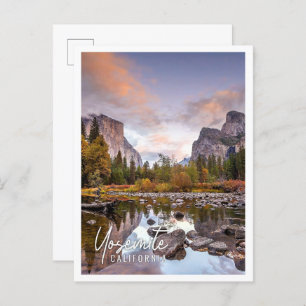 Landscape of Yosemite National Park California USA Postcard
