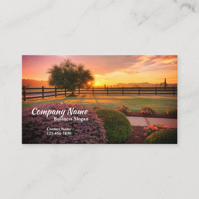Landscape or Lawncare Business Card (Front)