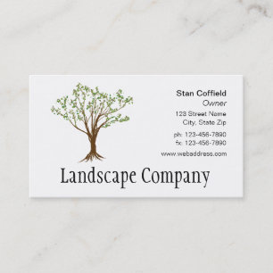 Landscape or Tree Service Business Card