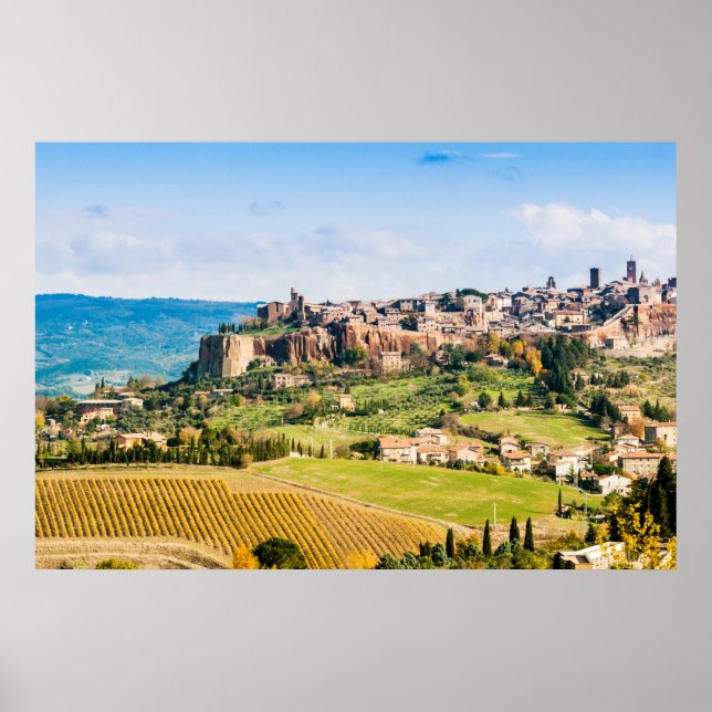 Landscape over Orvieto Poster (Front)