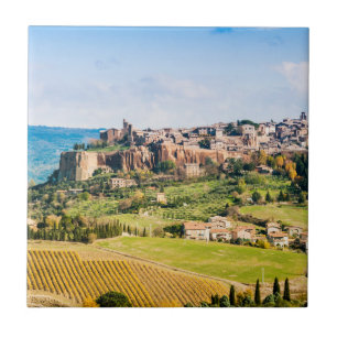 Landscape over Orvieto Tile