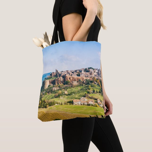 Landscape over Orvieto Tote Bag (Close Up)