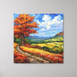 Landscape painting canvas print