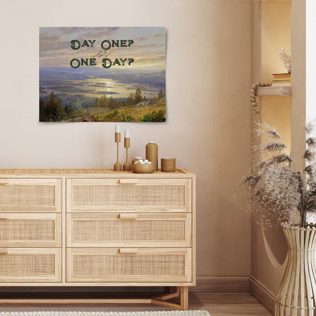 Landscape Painting Motivational Custom Quote Poster | Zazzle