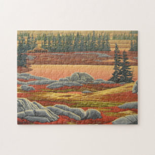 Landscape Painting Puzzle - Polar Bear Art Puzzles