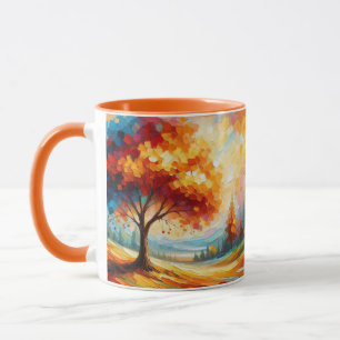 Landscape Painting With Bright Colours Mug