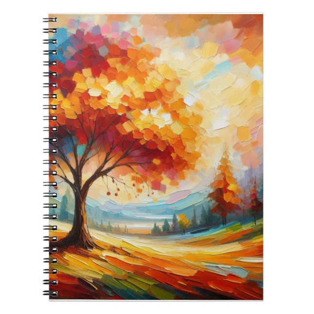 Landscape Painting With Bright Colours Notebook (Front)