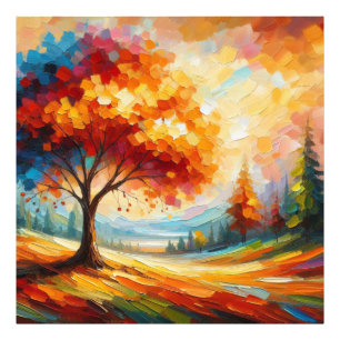 Landscape Painting With Bright Colours Photo Print