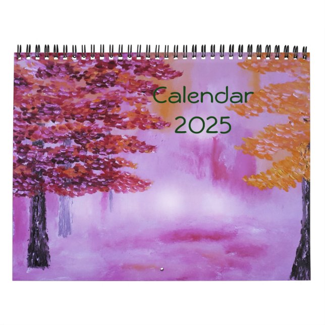 Landscape Paintings & Photography  2025 Calendar (Cover)