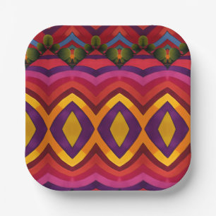 Landscape paper plate